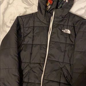 Boys north face reversible